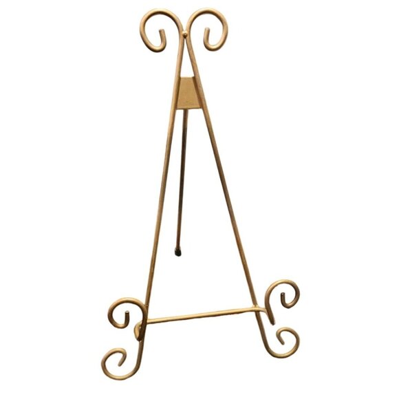 Vintage Plate Asian Hand-Painted Lotus Dragonfly Lily Gold Rim Stand 10.5 Green - Picture 6 of 9